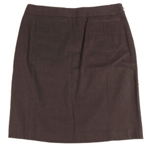Jacob Pencil Skirt Dark Brown Knee Length Straight Zipper Pockets Juniors 3/4